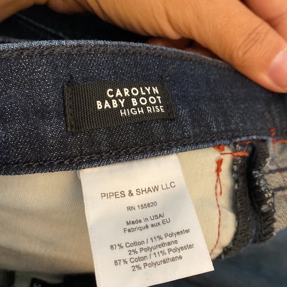 Veronica Beard Carolyn Baby Boot Jean Side Stripe - Picture 9 of 10